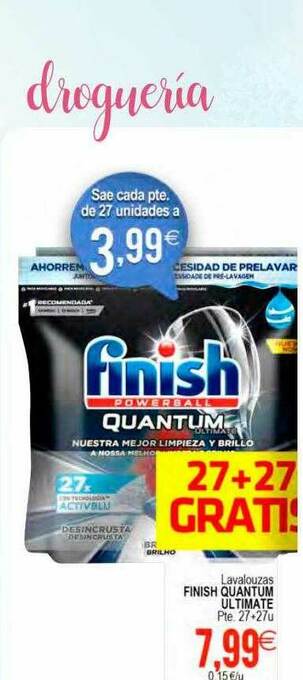 Plenus Supermercados Lavalouzas Finish Quantum Ultimate oferta