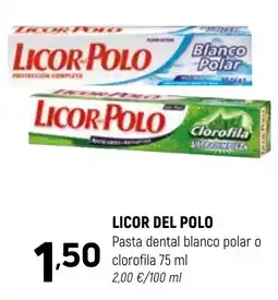 Coviran LICOR DEL POLO Pasta dental blanco polar o clorofila oferta