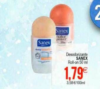 Plenus Supermercados Desodorizante Sanex Roll-on oferta