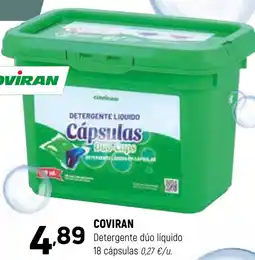 Coviran COVIRAN Detergente dúo líquido 18 cápsulas oferta