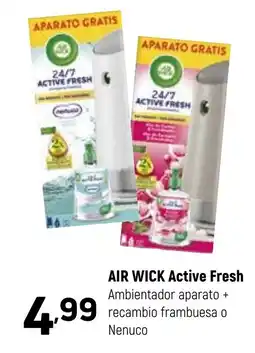 Coviran AIR WICK Active Fresh Ambientador aparato + recambio frambuesa o Nenuco oferta