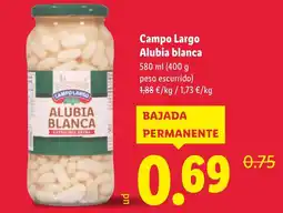 Lidl CAMPO LARGO Alubia blanca oferta