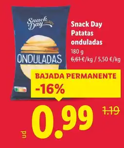 Lidl SNACK DAY Patatas onduladas oferta