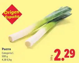 Lidl Puerro oferta