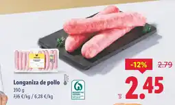 Lidl Longaniza de pollo oferta