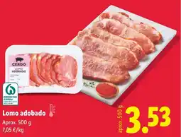 Lidl Lomo adobado oferta