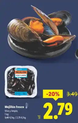 Lidl Mejillón fresco oferta