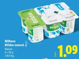 Lidl MILBONA Bífidus natural oferta