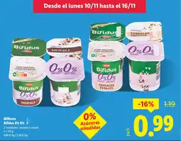 Lidl MILBONA Bifidus 0% 0% oferta