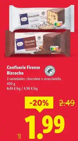 Lidl Confiserie Firenze Bizcocho oferta