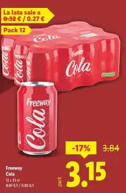 Lidl FREEWAY Cola oferta
