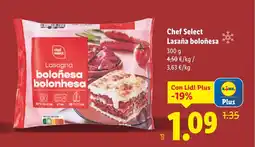 Lidl Chef Select Lasaña boloñesa oferta