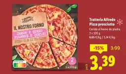Lidl Trattoria Alfredo Pizza prosciutto oferta