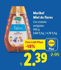 Lidl MARIBEL Miel de flores oferta