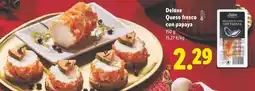 Lidl DELUXE Queso fresco con papaya oferta