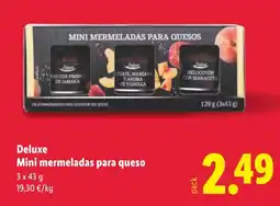Lidl DELUXE Mini mermeladas para queso oferta
