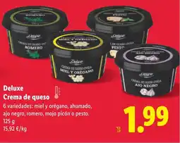 Lidl DELUXE Crema de queso oferta