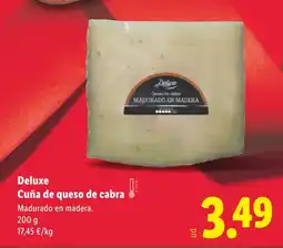 Lidl DELUXE Cuña de queso de cabra oferta