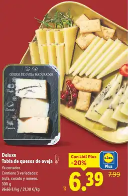 Lidl DELUXE Tabla de quesos de oveja oferta