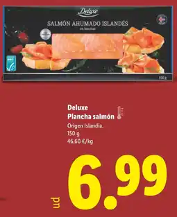 Lidl DELUXE Plancha salmón oferta