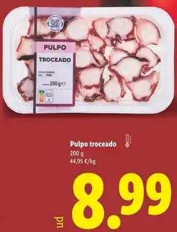 Lidl Pulpo troceado oferta