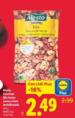 Lidl ALESTO Selection Mix frutos secos y fruta deshidratada oferta