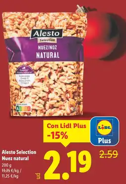 Lidl ALESTO Selection Nuez natural oferta
