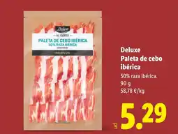 Lidl DELUXE Paleta de cebo ibérica oferta