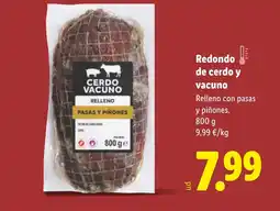 Lidl Relleno con pasas y piñones. oferta
