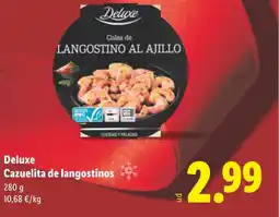 Lidl DELUXE Cazuelita de langostinos oferta