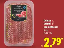 Lidl DELUXE Salami con pistachos oferta