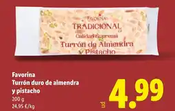 Lidl FAVORINA Turrón duro de almendra oferta