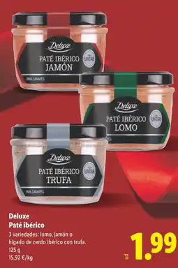 Lidl DELUXE Paté ibérico oferta