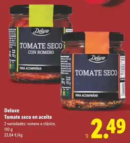 Lidl DELUXE Tomate seco en aceite oferta