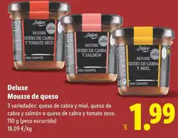 Lidl DELUXE Mousse de queso oferta
