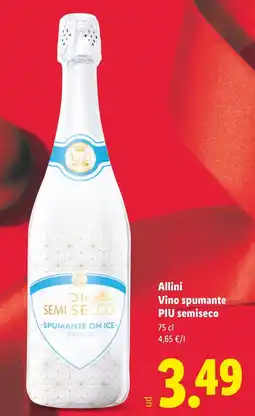 Lidl Allini Vino spumante PIU semiseco oferta