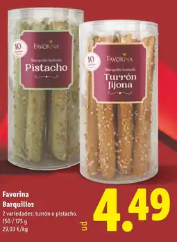 Lidl FAVORINA Barquillos oferta