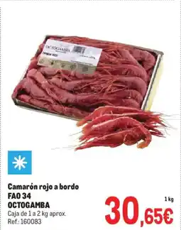 Makro OCTOGAMBA Camarón rojo a bordo fao 34 oferta