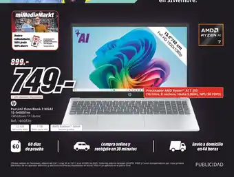 HP Portátil OmniBook 3 NGAI 15-fn0001ns