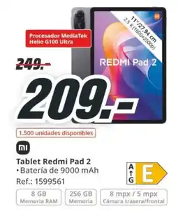 MediaMarkt Tablet Redmi Pad 2 oferta