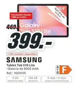 MediaMarkt SAMSUNG Tablet Tab S10 Lite oferta