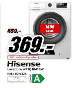MediaMarkt HISENSE Lavadora WF1Q1041BW oferta