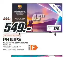 MediaMarkt PHILIPS QLED 65" 4K 65PUS8510/12 oferta