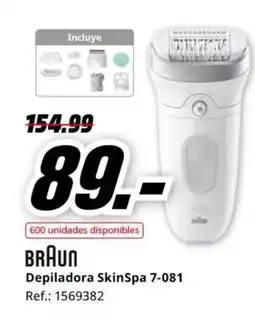 MediaMarkt BRAUN Depiladora SkinSpa 7-081 oferta