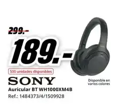 MediaMarkt SONY Auricular BT WH1000XM4B oferta