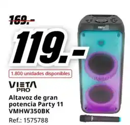 MediaMarkt VIETA PRO Altavoz de gran potencia Party 11 VMHW350BK oferta