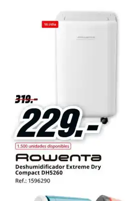 MediaMarkt ROWENTA Deshumidificador Extreme Dry Compact DH5260 oferta