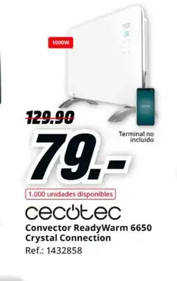 MediaMarkt CECOTEC Convector ReadyWarm 6650 Crystal Connection oferta
