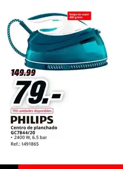 MediaMarkt PHILIPS Centro de planchado GC7844/20 oferta