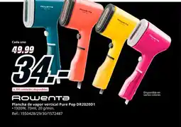 MediaMarkt ROWENTA Plancha de vapor vertical Pure Pop DR2020D1 oferta